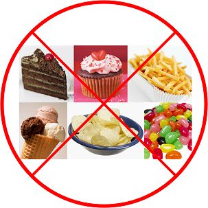 no to sweets